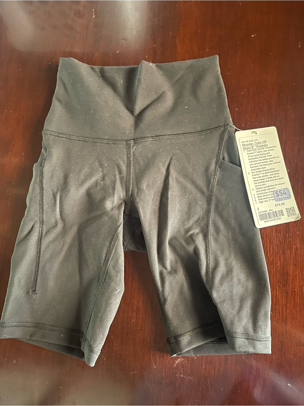 NWT Lululemon Wunder Train HR 8”Bike Shorts